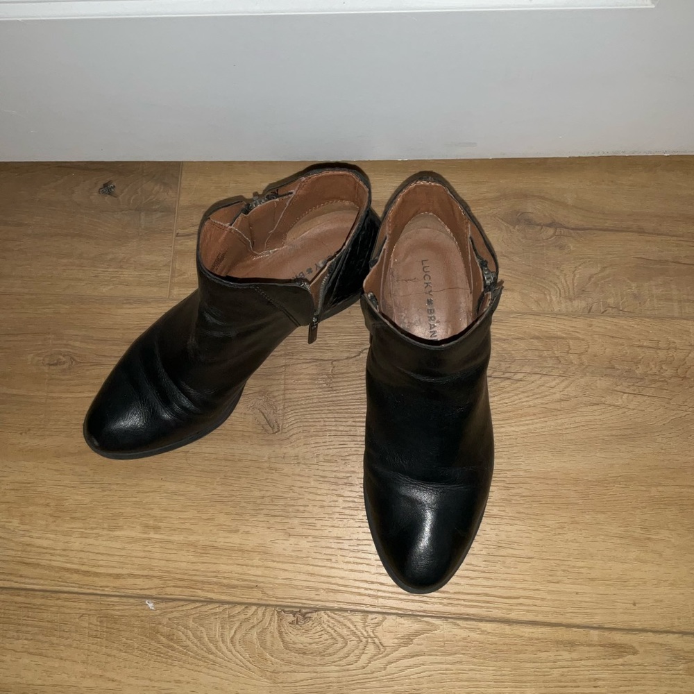Black ankle boots